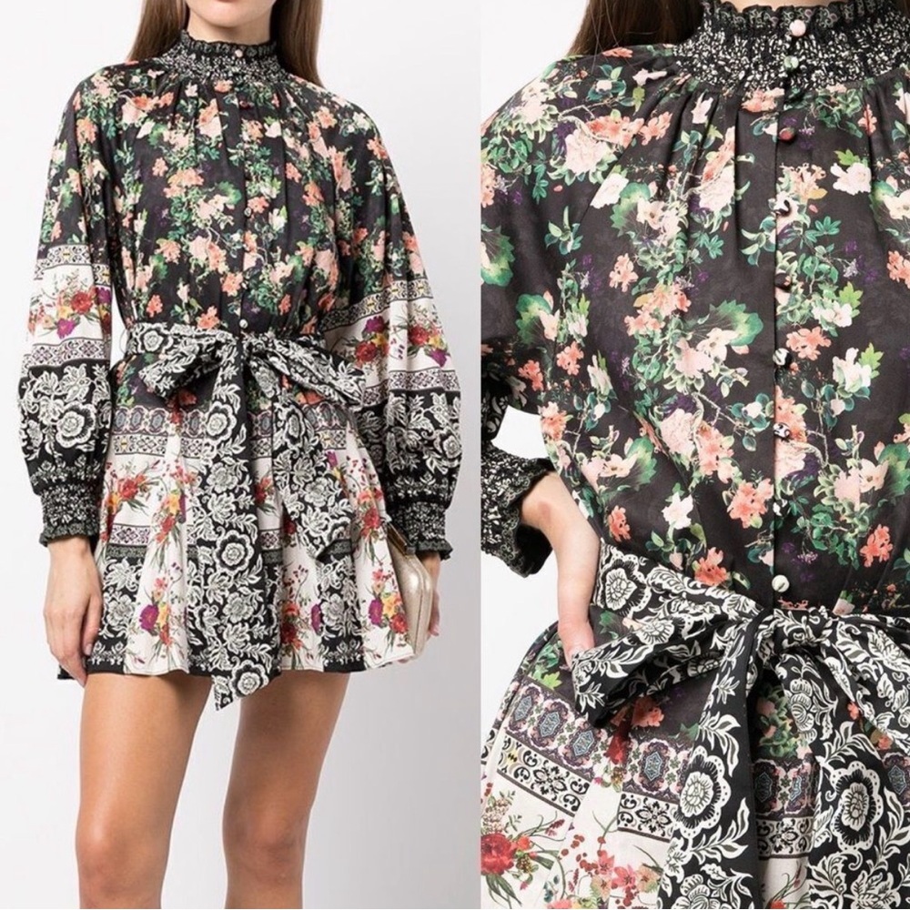 Alice+Olivia Floral Mini Dress